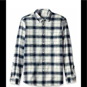 AG Single Pocket Button-Up 100% Cotton Long Sleeve Flannel Shirt